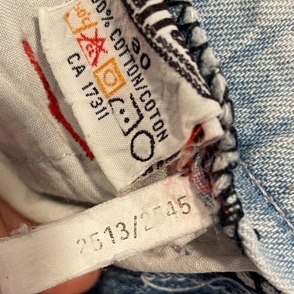 𝅺Vintage 30/30 Buffalo Light Wash Relaxed Denim High Waist Wide Leg 80s 90s - Picture 13 of 13